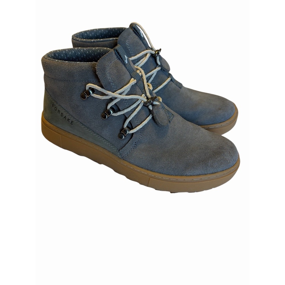 Forsake Lucie Slip Lace Up Hiking Gray Genuine Leather Ankle Bootie US 8